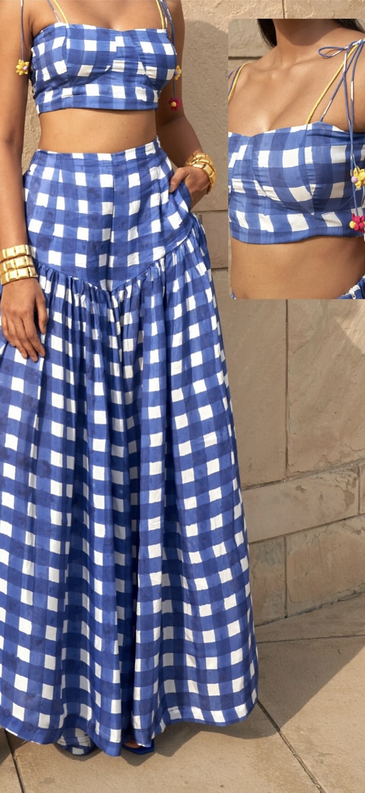 Blue Check Co-ord set
