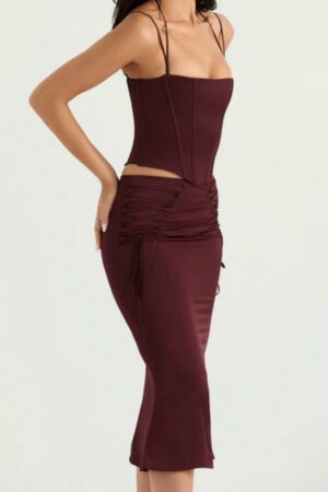 The Siren Corset & Ruched Set