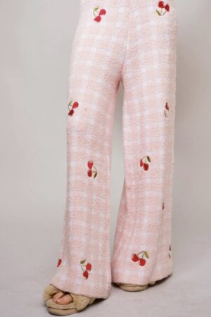 Cherry Bliss Soft Lounge Trousers