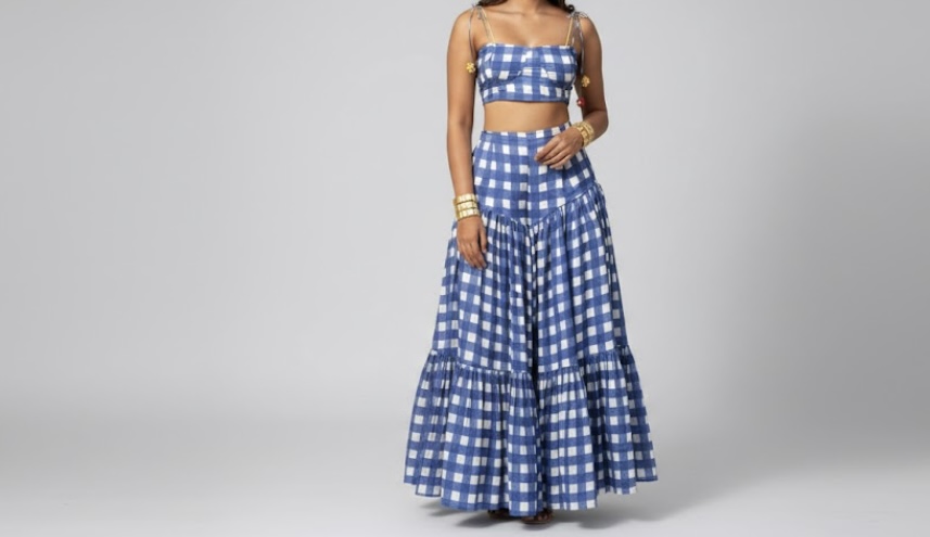 Blue Check Co-ord set - Image 2