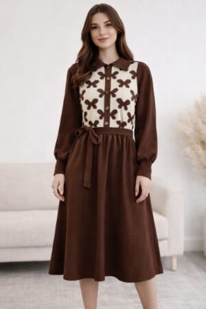 Amour Cocoa Midi Dress