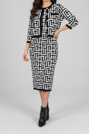 Mynway Geo Luxe Knit Co-Ord Set