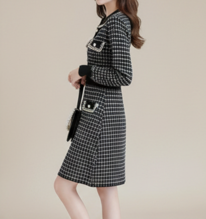 Mynway Luxe Tweed Elegance Dress - Image 2