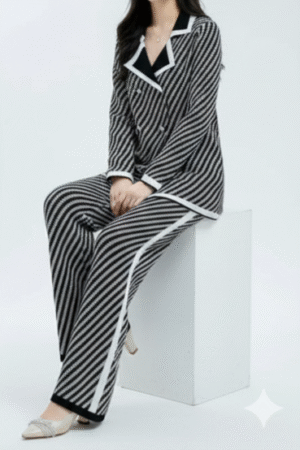 Mynway Noir Striped Power Co-Ord