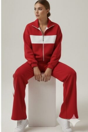 Mynway Scarlet Chevron Luxe Co-Ord