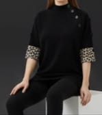 Midnight Luxe Buttoned Tunic Top - Image 6