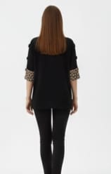 Midnight Luxe Buttoned Tunic Top - Image 4