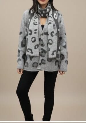 Mynway Luxe Leopard Knit Set