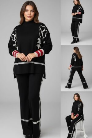 Mynway Noir Embroidered Knit Co-Ord