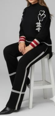 Mynway Noir Embroidered Knit Co-Ord - Image 3