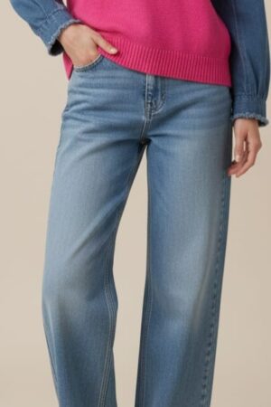 Mynway Pink Denim Knit Sweater