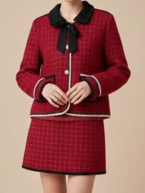 Mynway Crimson Tweed Co-Ord