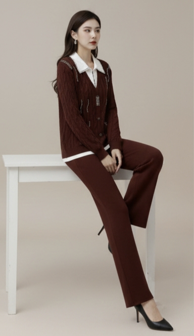 Merlot Atelier Luxe Co-Ord