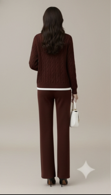 Merlot Atelier Luxe Co-Ord - Image 3