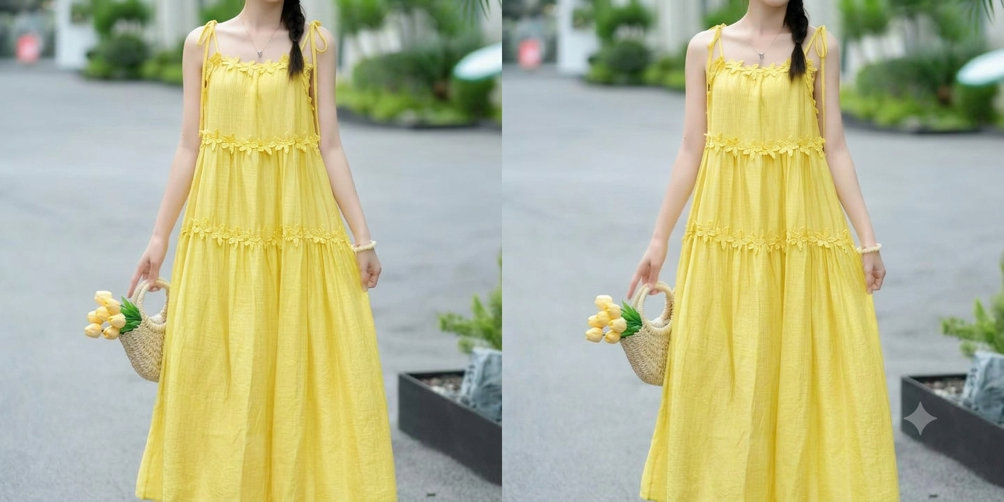 Sunlit Blossom Maxi Dress - Image 5