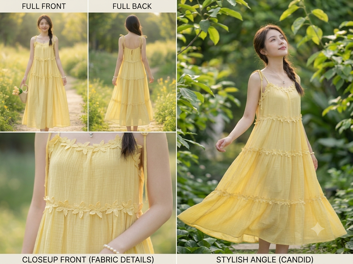 Sunlit Blossom Maxi Dress - Image 3
