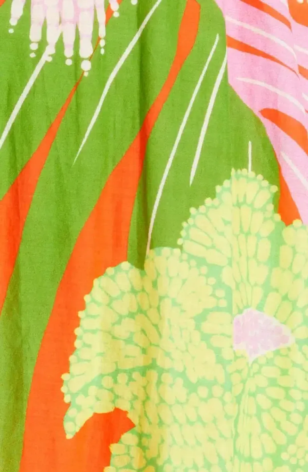 Mynway Tropical Printed Smocked Maxi Dress - Image 7