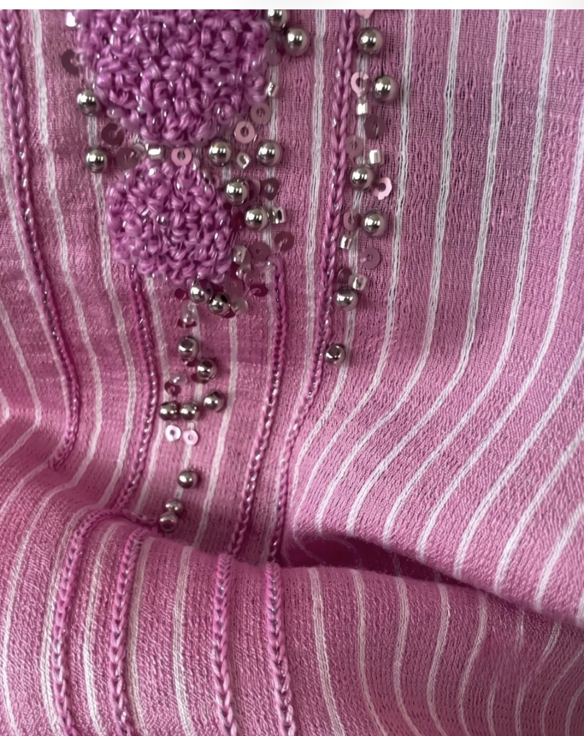 Lumière Embellished Stripe Shirt - Image 7