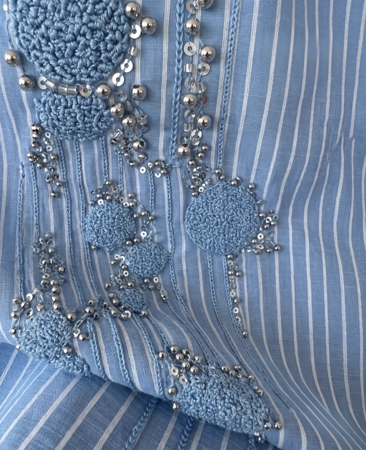 Lumière Embellished Stripe Shirt - Image 5