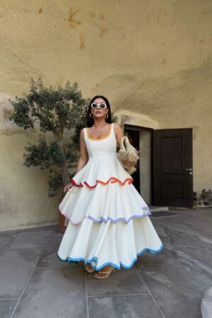 Sorbet Cascade Maxi Dress