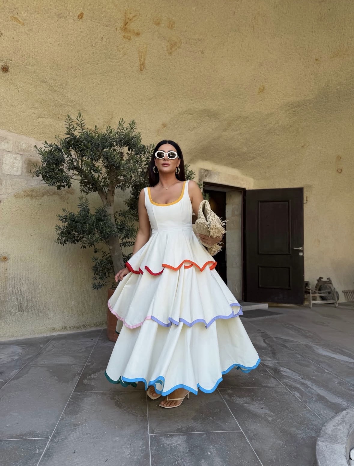 Sorbet Cascade Maxi Dress