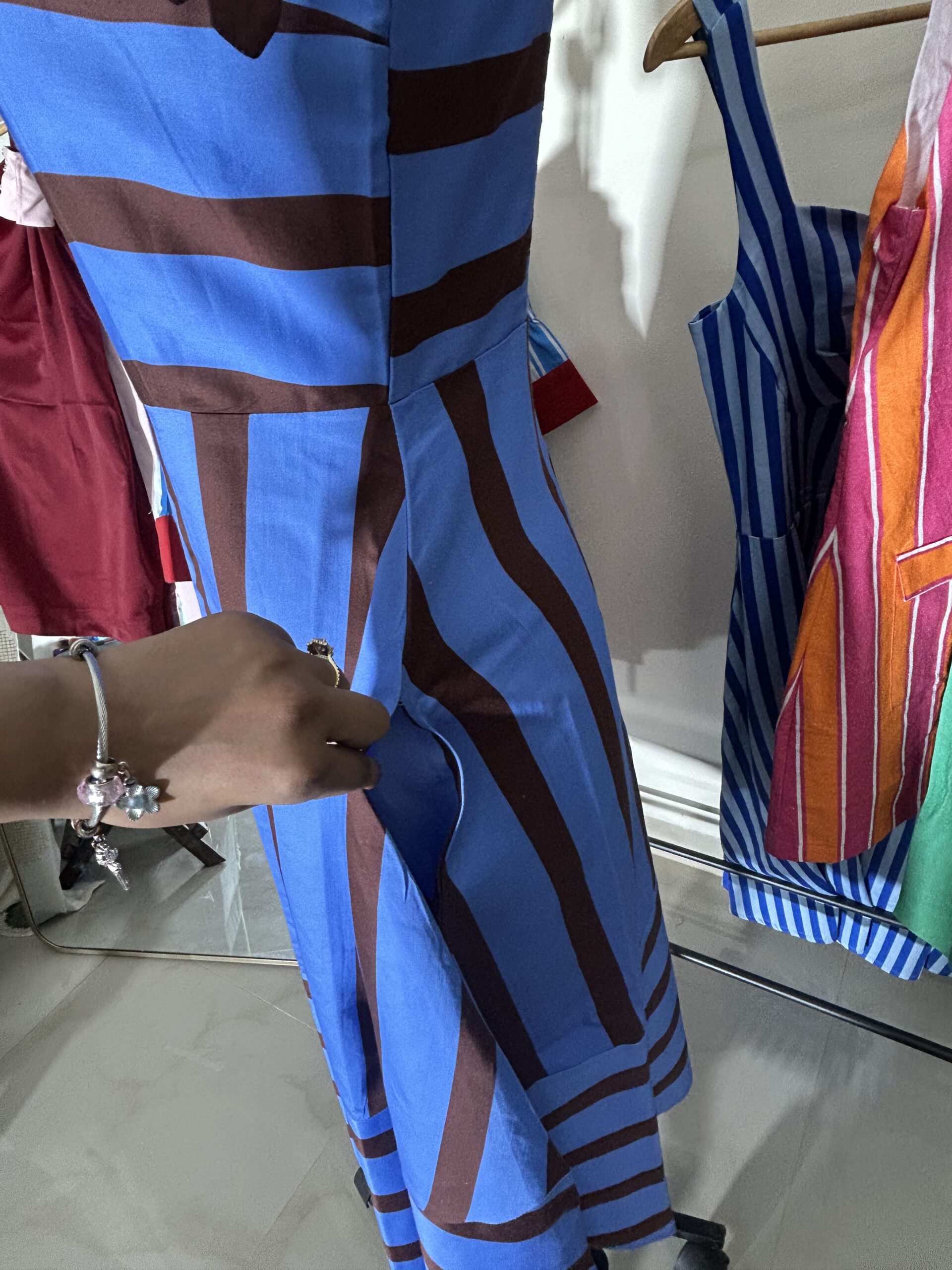 Cobalt Cocoa Stripe Maxi Dress - Image 6