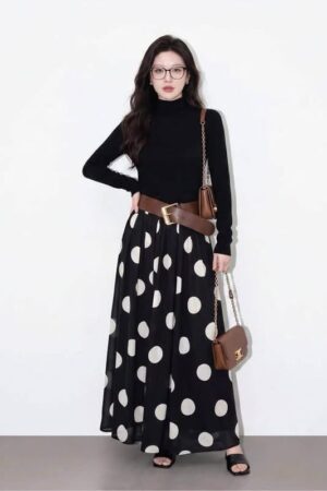Noir Dots - Polka Print Co-Ord Set